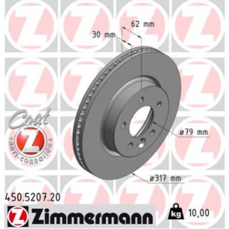 Тормозной диск ZIMMERMANN 450.5207.20 - Топ Продаж! - Інтернет-магазин спільних покупок ToGether