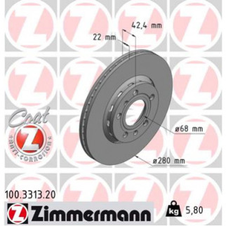 Тормозной диск ZIMMERMANN 100.3313.20 - Топ Продаж! - Інтернет-магазин спільних покупок ToGether
