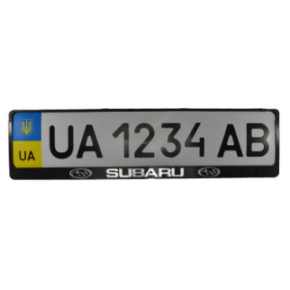 Рамка номерного знака CARLIFE пластик з об'ємними літерами Subaru (2шт) (24-016) - Топ Продаж! - Інтернет-магазин спільних покупок ToGether