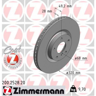 Тормозной диск ZIMMERMANN 200.2528.20 - Топ Продаж! - Інтернет-магазин спільних покупок ToGether