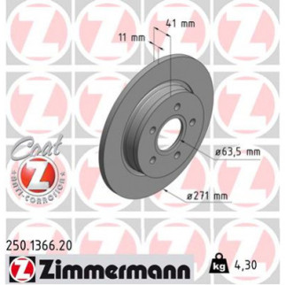 Тормозной диск ZIMMERMANN 250.1366.20 - Топ Продаж! - Інтернет-магазин спільних покупок ToGether