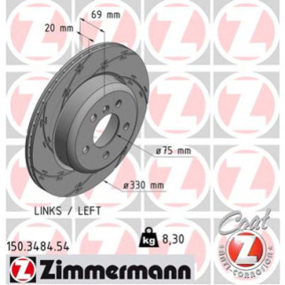 Тормозной диск ZIMMERMANN 150.3484.54 - Топ Продаж! - Інтернет-магазин спільних покупок ToGether