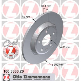 Тормозной диск ZIMMERMANN 100.3333.53 - Топ Продаж! - Інтернет-магазин спільних покупок ToGether
