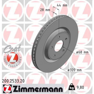 Тормозной диск ZIMMERMANN 200.2533.20 - Топ Продаж! - Інтернет-магазин спільних покупок ToGether