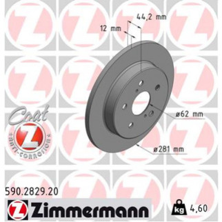 Тормозной диск ZIMMERMANN 590.2829.20 - Топ Продаж! - Інтернет-магазин спільних покупок ToGether