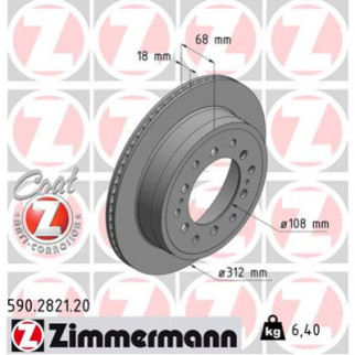 Тормозной диск ZIMMERMANN 590.2821.20 - Топ Продаж! - Інтернет-магазин спільних покупок ToGether