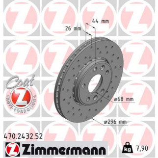 Тормозной диск ZIMMERMANN 470.2432.52 - Топ Продаж! - Інтернет-магазин спільних покупок ToGether