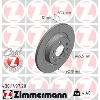 Тормозной диск ZIMMERMANN 430.1497.20 - Топ Продаж! - Інтернет-магазин спільних покупок ToGether