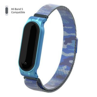 Ремешок для фитнес браслета Armorstandart Milanese Magnetic Band для Xiaomi Mi Band 5 Khaki Blue (ARM56856) - - Інтернет-магазин спільних покупок ToGether