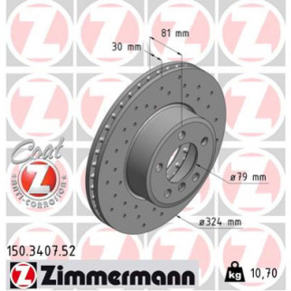 Тормозной диск ZIMMERMANN 150.3407.52 - Топ Продаж! - Інтернет-магазин спільних покупок ToGether