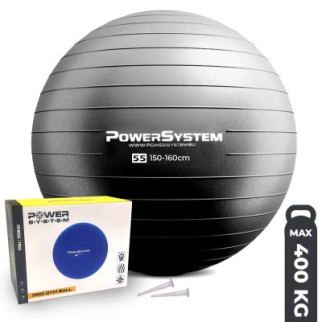 Мяч для фитнеса Power System PS-4011 Pro Gymball 55 см Black (4011BK-0) - Топ Продаж! - Інтернет-магазин спільних покупок ToGether