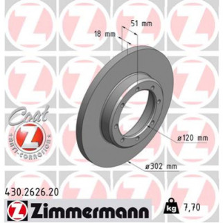 Тормозной диск ZIMMERMANN 430.2626.20 - Топ Продаж! - Інтернет-магазин спільних покупок ToGether