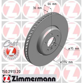 Тормозной диск ZIMMERMANN 150.2913.20 - Топ Продаж! - Інтернет-магазин спільних покупок ToGether