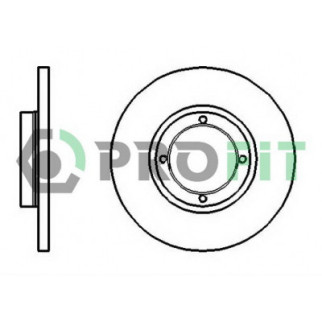 Тормозной диск Profit 5010-1076 - Топ Продаж! - Інтернет-магазин спільних покупок ToGether