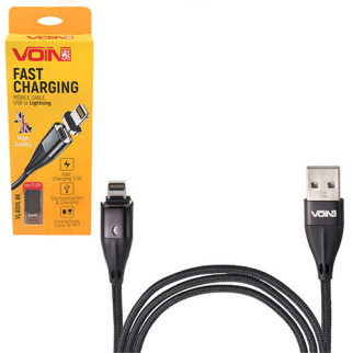 Кабель магнітний VL-6102L BK USB-Lightning 3А, 2m, black (швидка зарядка/передача даних) - Топ Продаж! - Інтернет-магазин спільних покупок ToGether