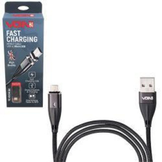 Кабель магнітний VC-6101M BK USB-MicroUSB 3А, 1m, black (швидка зарядка/передача даних) - Топ Продаж! - Інтернет-магазин спільних покупок ToGether