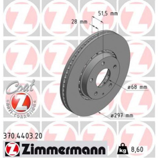 Тормозной диск ZIMMERMANN 370.4403.20 - Топ Продаж! - Інтернет-магазин спільних покупок ToGether