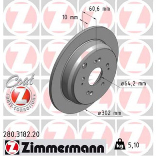 Тормозной диск ZIMMERMANN 280.3182.20 - Топ Продаж! - Інтернет-магазин спільних покупок ToGether