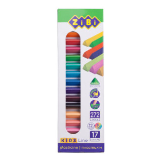 Пластилин ZiBi 17 цветов (12 стандарт + 5 неон) 272 г (ZB.6228) - Топ Продаж! - Інтернет-магазин спільних покупок ToGether