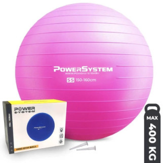 Мяч для фитнеса Power System PS-4011 Pro Gymball 55 см Pink (4011PI-0) - Топ Продаж! - Інтернет-магазин спільних покупок ToGether