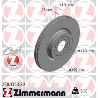 Тормозной диск ZIMMERMANN 250.1353.20 - Топ Продаж! - Інтернет-магазин спільних покупок ToGether
