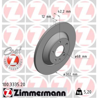 Тормозной диск ZIMMERMANN 100.3335.20 - Топ Продаж! - Інтернет-магазин спільних покупок ToGether