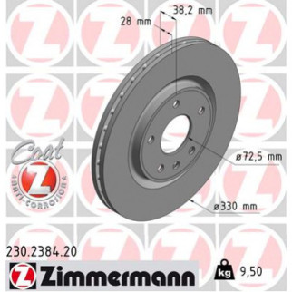 Тормозной диск ZIMMERMANN 230.2384.20 - Топ Продаж! - Інтернет-магазин спільних покупок ToGether