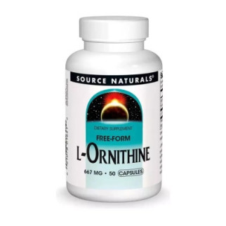 Аминокислота Source Naturals Орнитин, 667 мг, L-Ornithine, 50 капсул (SN1641) - Топ Продаж! - Інтернет-магазин спільних покупок ToGether