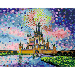 Картина по номерам Rosa Start Disney castle 35 х 45 см (4823098518822) - Топ Продаж! - Інтернет-магазин спільних покупок ToGether