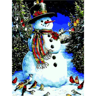 Картина по номерам ZiBi Снеговик в цилиндре 40*50, ART Line (ZB.64116) - Топ Продаж! - Інтернет-магазин спільних покупок ToGether