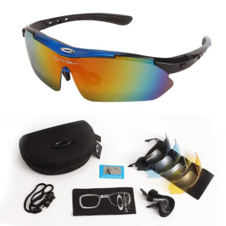 Сонцезахисні окуляри Oakley сині  5 пар змінних лінз - Інтернет-магазин спільних покупок ToGether