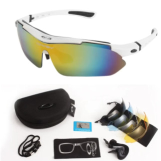 Сонцезахисні окуляри Oakley білі 5 пар змінних лінз - Інтернет-магазин спільних покупок ToGether