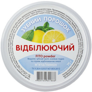Зубной порошок FITO Powder Отбеливающий Мята + лимон 75 г (4820164641866) - Топ Продаж! - Інтернет-магазин спільних покупок ToGether