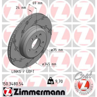 Тормозной диск ZIMMERMANN 150.3480.54 - Інтернет-магазин спільних покупок ToGether
