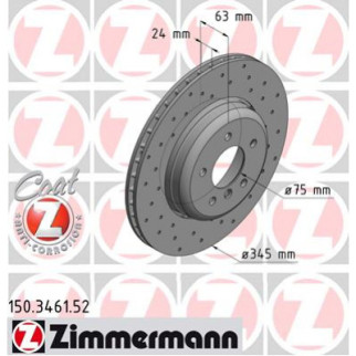 Тормозной диск ZIMMERMANN 150.3461.52 - Інтернет-магазин спільних покупок ToGether