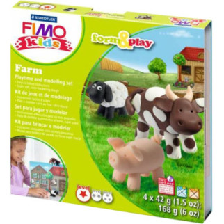 Набор для творчества Fimo Kids Ферма 4 цвета х 42 г (4007817806012) - Топ Продаж! - Інтернет-магазин спільних покупок ToGether