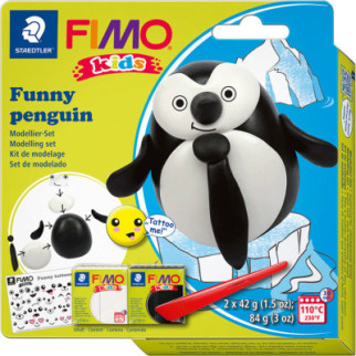 Набор для творчества Fimo Kids Пингвинчик 2 цвета х 42 г (4007817078709) - Топ Продаж! - Інтернет-магазин спільних покупок ToGether