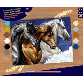 Набор для творчества Sequin Art PAINTING BY NUMBERS SENIOR Wild Horses (SA1040) - Топ Продаж! - Інтернет-магазин спільних покупок ToGether