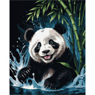 Картина по номерам Santi Веселая панда 40х50 см (954805) - Топ Продаж! - Інтернет-магазин спільних покупок ToGether