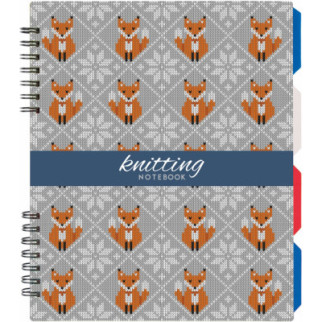 Блокнот Optima Knitting, B5 с разделителями 120 листов, клетка (O20356-12) - Інтернет-магазин спільних покупок ToGether