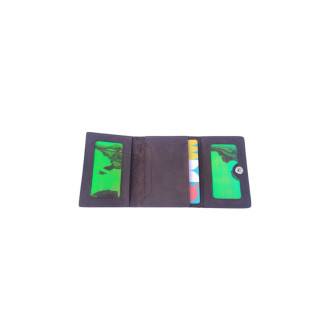 Шкіряний чоловічий гаманець "Ventana" темно-коричневий - Інтернет-магазин спільних покупок ToGether