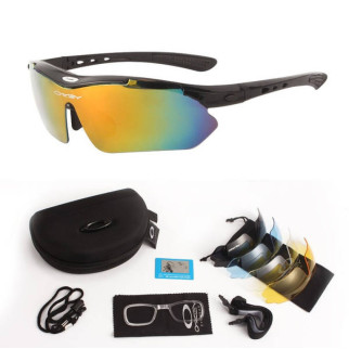 Тактичні захисні окуляри Oakley  чорні  5 пар змінних лінз - Інтернет-магазин спільних покупок ToGether
