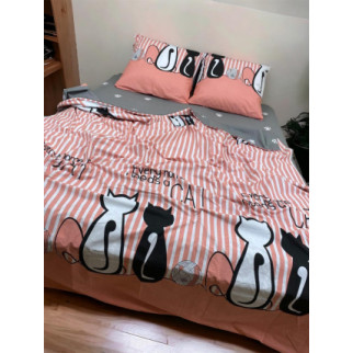 Комплект постільної білизни Чорний білий кіт півтораспальний, 150 х 215 см - Інтернет-магазин спільних покупок ToGether
