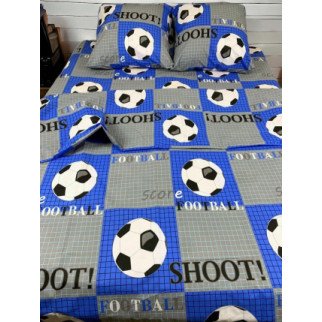 Постільна білизна Футбол синій двоспальний, 180 х 215 см - Інтернет-магазин спільних покупок ToGether