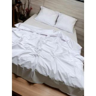 Постільна білизна Смужка біла двоспальний, 180 х 215 см - Інтернет-магазин спільних покупок ToGether