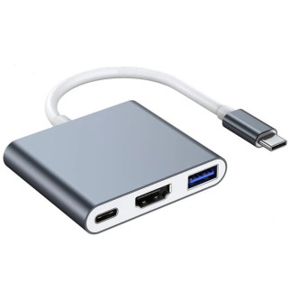 Адаптер USB C — HDMI 4K, концентратор ElecMoga USB C з USB 3.0 + портом USB C для заряджання - Інтернет-магазин спільних покупок ToGether