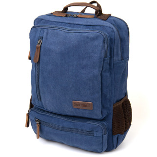 Рюкзак текстильний дорожній унісекс на два відділення Vintage 20613 Синій - Інтернет-магазин спільних покупок ToGether
