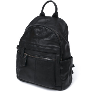 Функціональний шкіряний рюкзак Vintage 20374 Чорний - Інтернет-магазин спільних покупок ToGether