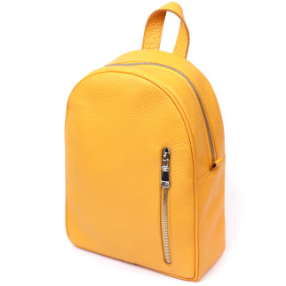 Яскравий жіночий рюкзак з натуральної шкіри Shvigel 16321 Жовтий - Інтернет-магазин спільних покупок ToGether