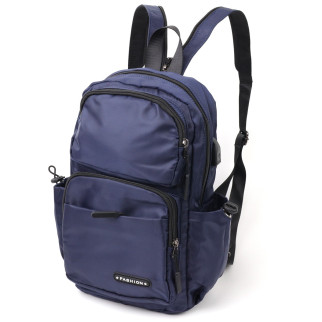 Багатофункціональний чоловічий текстильний рюкзак Vintage 20575 Синій - Інтернет-магазин спільних покупок ToGether